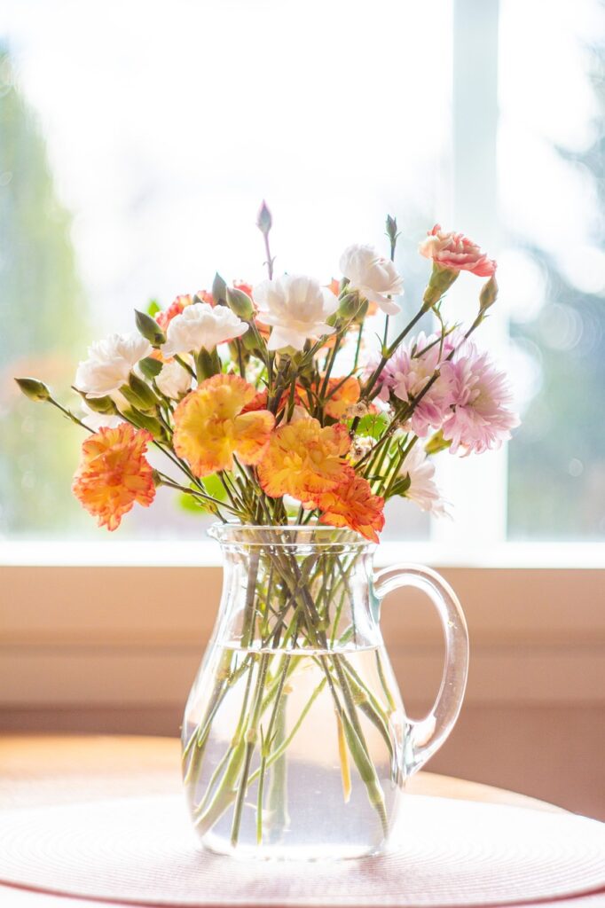 flowers, table, flower background